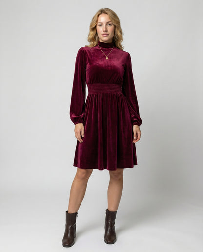 Elegantes Samtkleid Damen