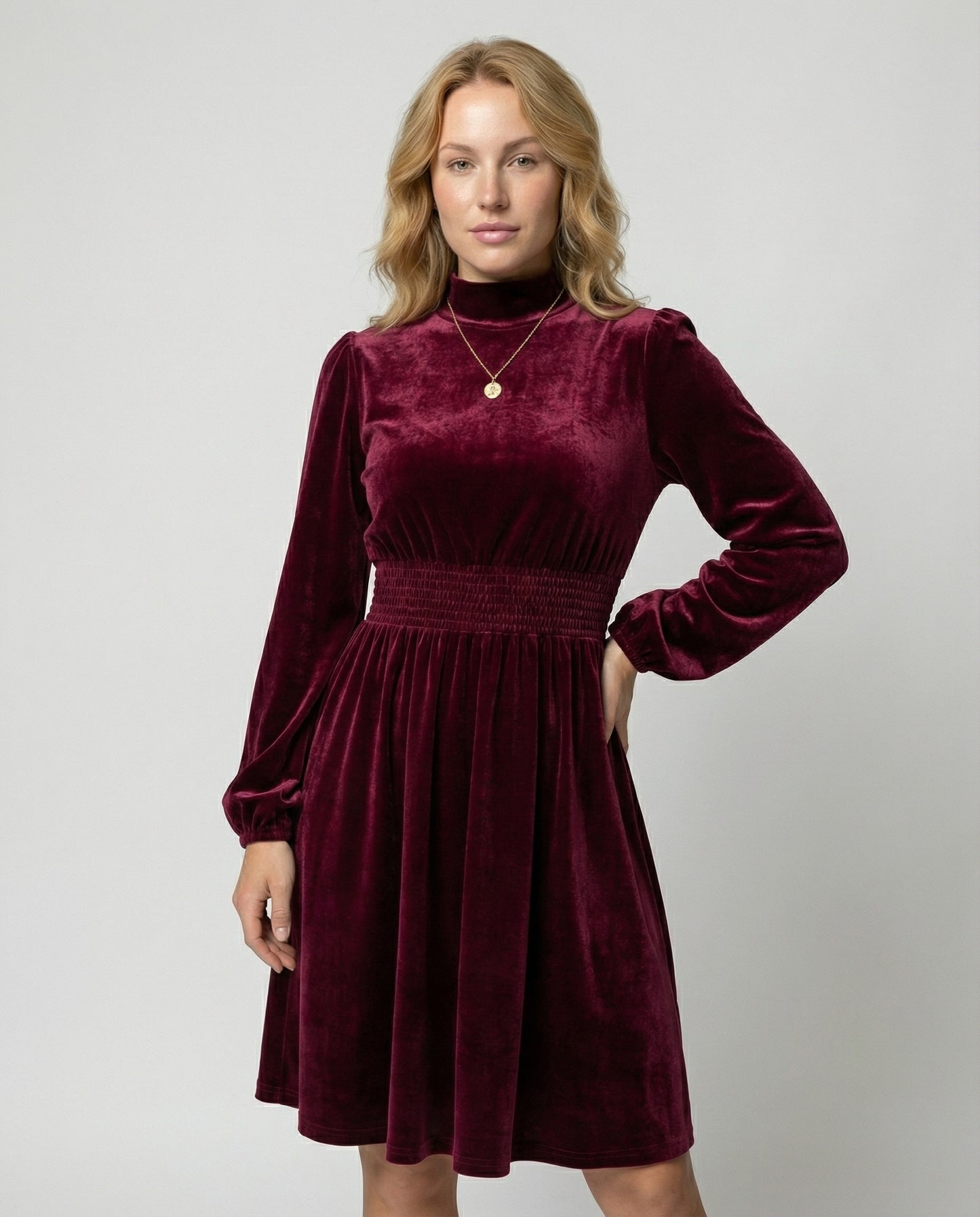 Elegantes Samtkleid Damen