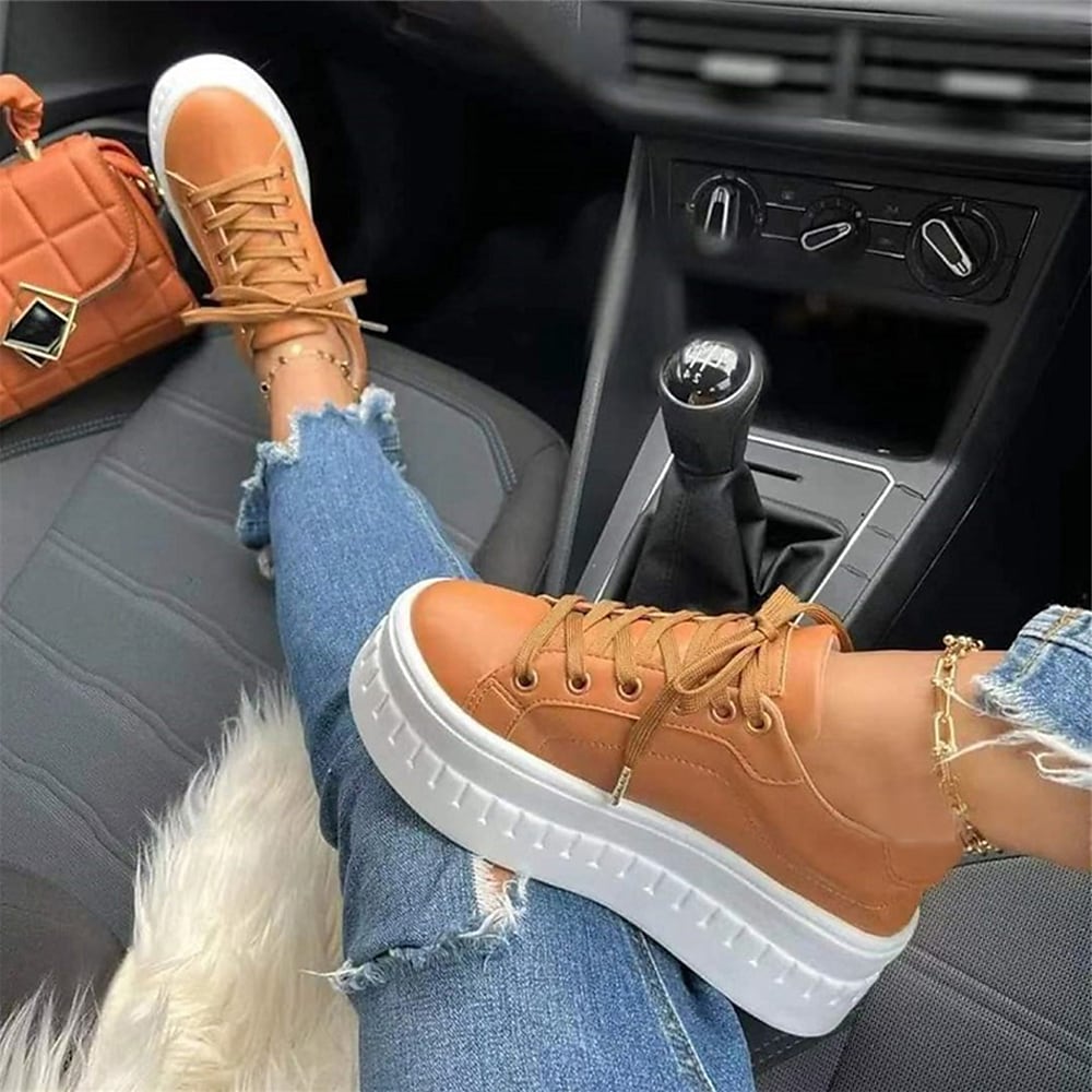 DMT | bequeme Schnürschuhe mit dicker Sohle für Damen