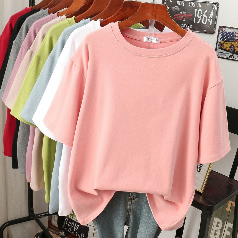 DMT | Kuscheliges Baumwoll-Basic: Plus-Size T-Shirt für Damen