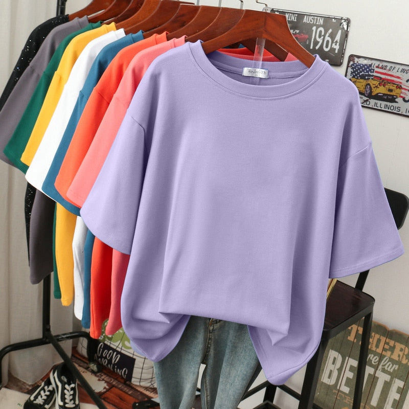 DMT | Kuscheliges Baumwoll-Basic: Plus-Size T-Shirt für Damen