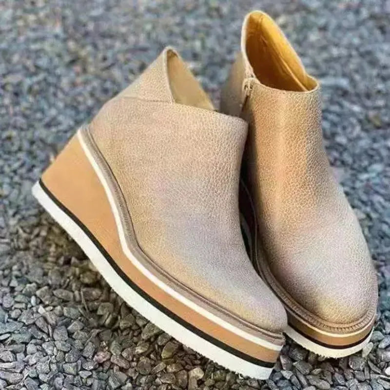 DMT | Stilvolle Stiefeletten mit Zipper und Plateau