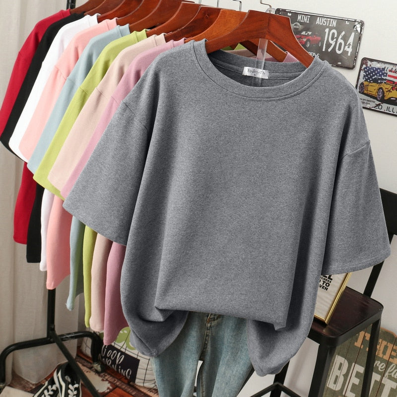 DMT | Kuscheliges Baumwoll-Basic: Plus-Size T-Shirt für Damen
