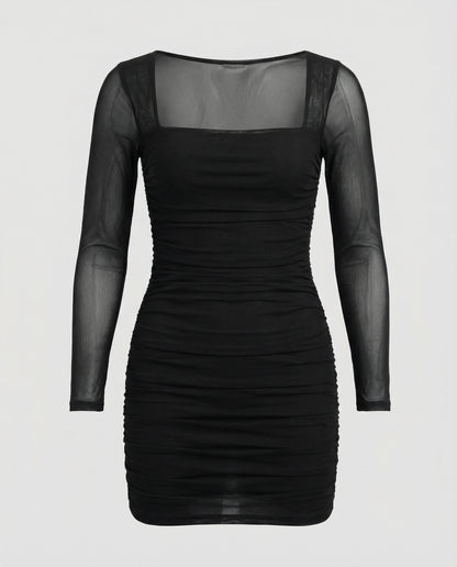 Elegantes Figurbetontes Winterkleid Damen