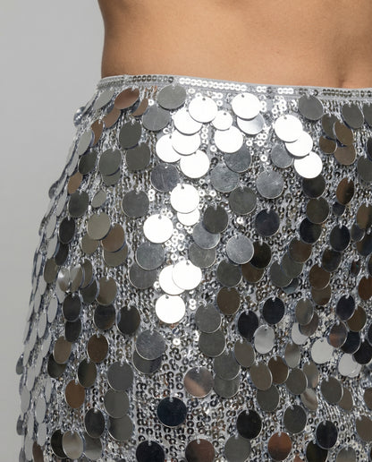 Eleganter Pailletten Minirock