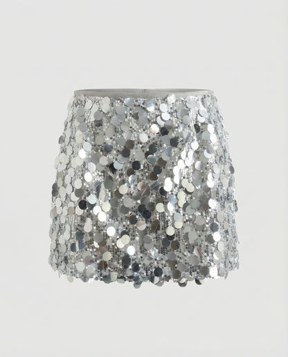 Eleganter Pailletten Minirock