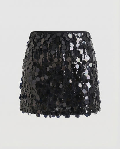 Eleganter Pailletten Minirock