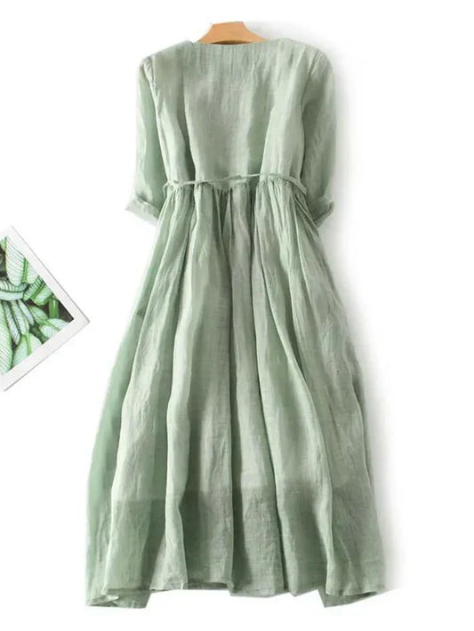 DMT | Elegantes Leinenkleid