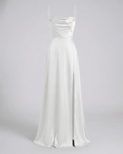 Elegantes Seiden Maxikleid Damen