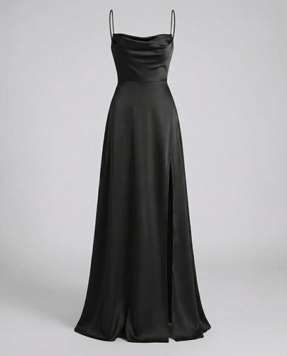 Elegantes Seiden Maxikleid Damen