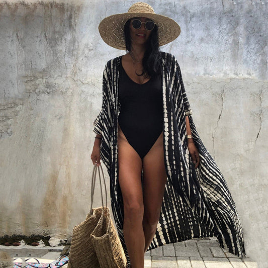 DMT | Glamouröse Sonnenschutz Resort Strandkleid Cover Up