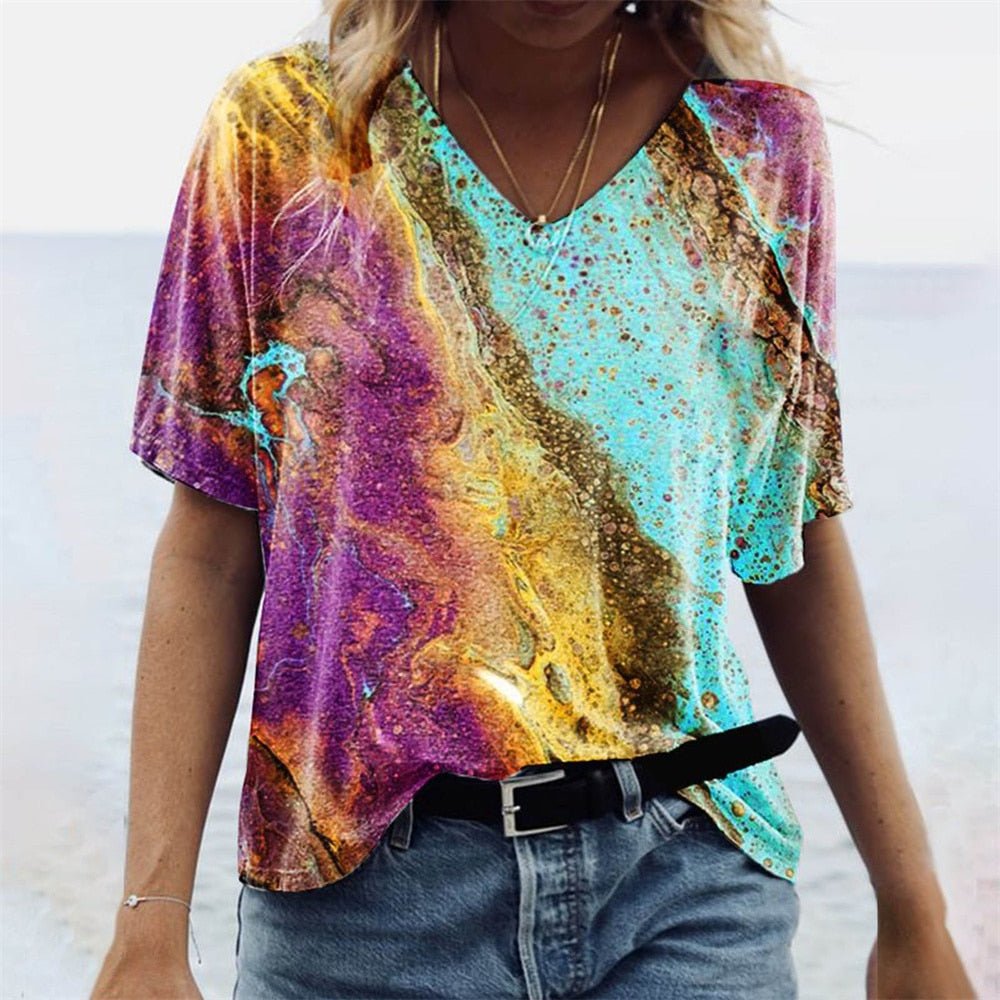 DMT | Originelles Damen-T-Shirt im Boho-Stil