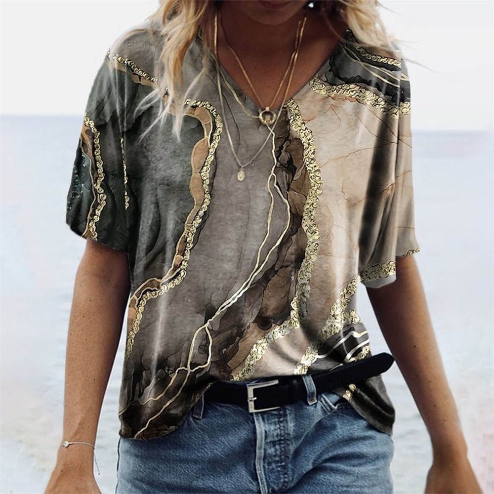 DMT | Originelles Damen-T-Shirt im Boho-Stil